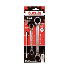 PEDDINGHAUS 4x4 r&auml;ikk&auml;lenkkiavain srj.8-19mm, 2-os