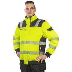 Pilottitakki kevytvanulla, Patron Gavin, huomiov&auml;rikeltainen / musta